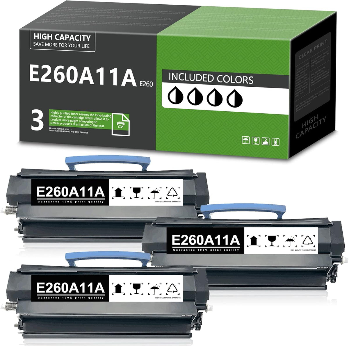 Remanufactured Toner Cartridge Replacement (3 Black) L318