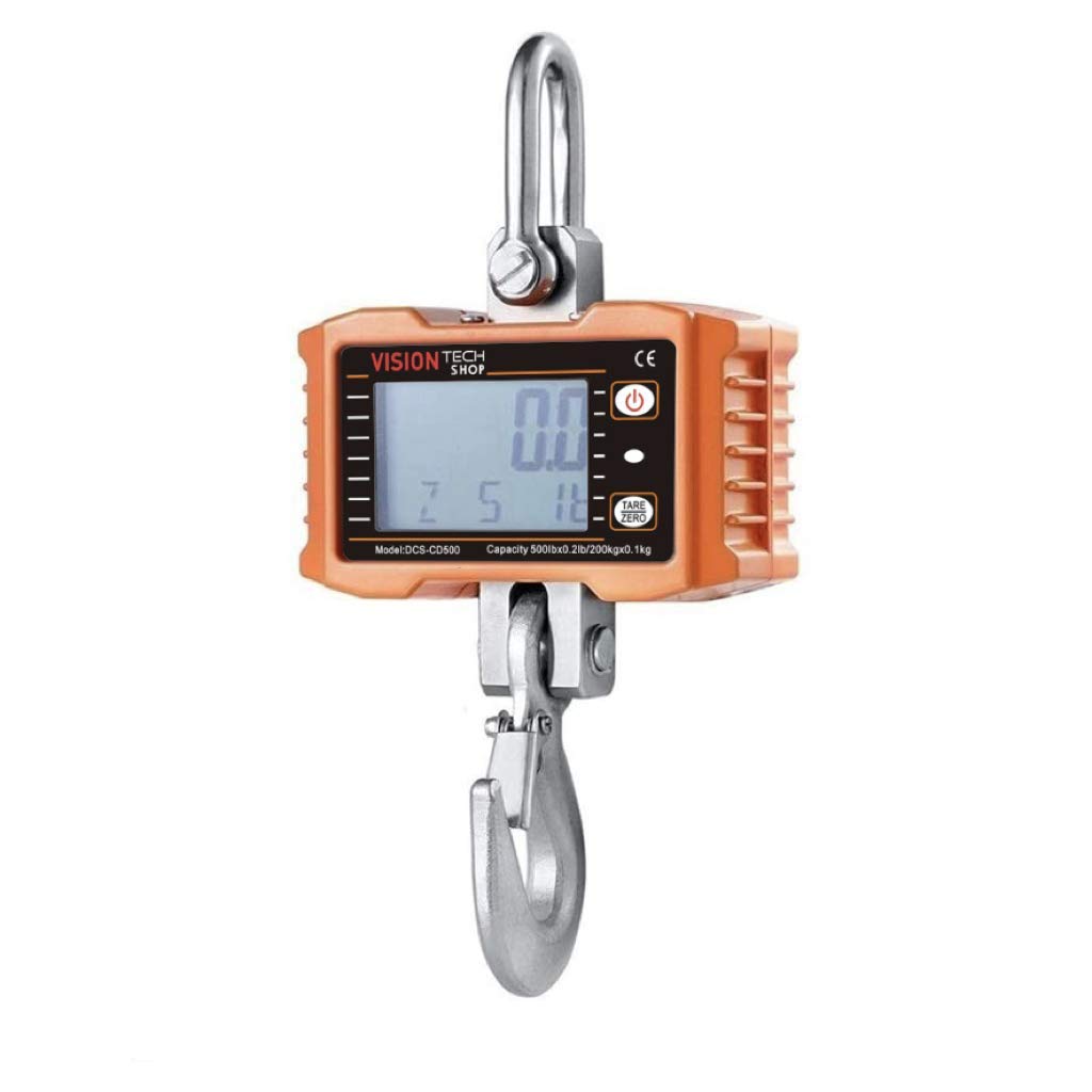 500lb 200kg Digital Hanging Scale LCD Display R85986