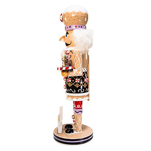 16-Inch Wooden Gingerbread Christmas Nutcracker Z632