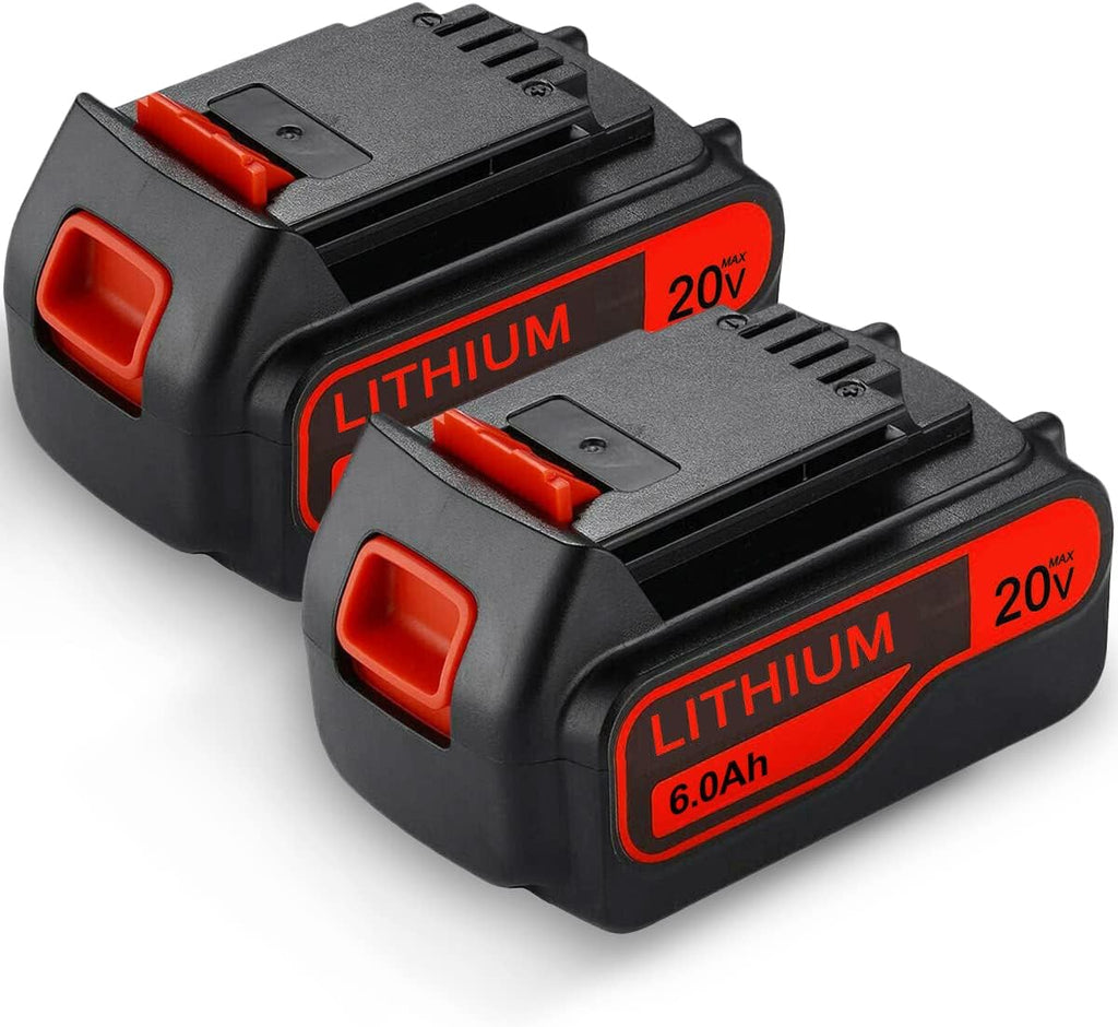 2 Pack 6.0Ah 20V Max Replacement Lithium Battery S3297