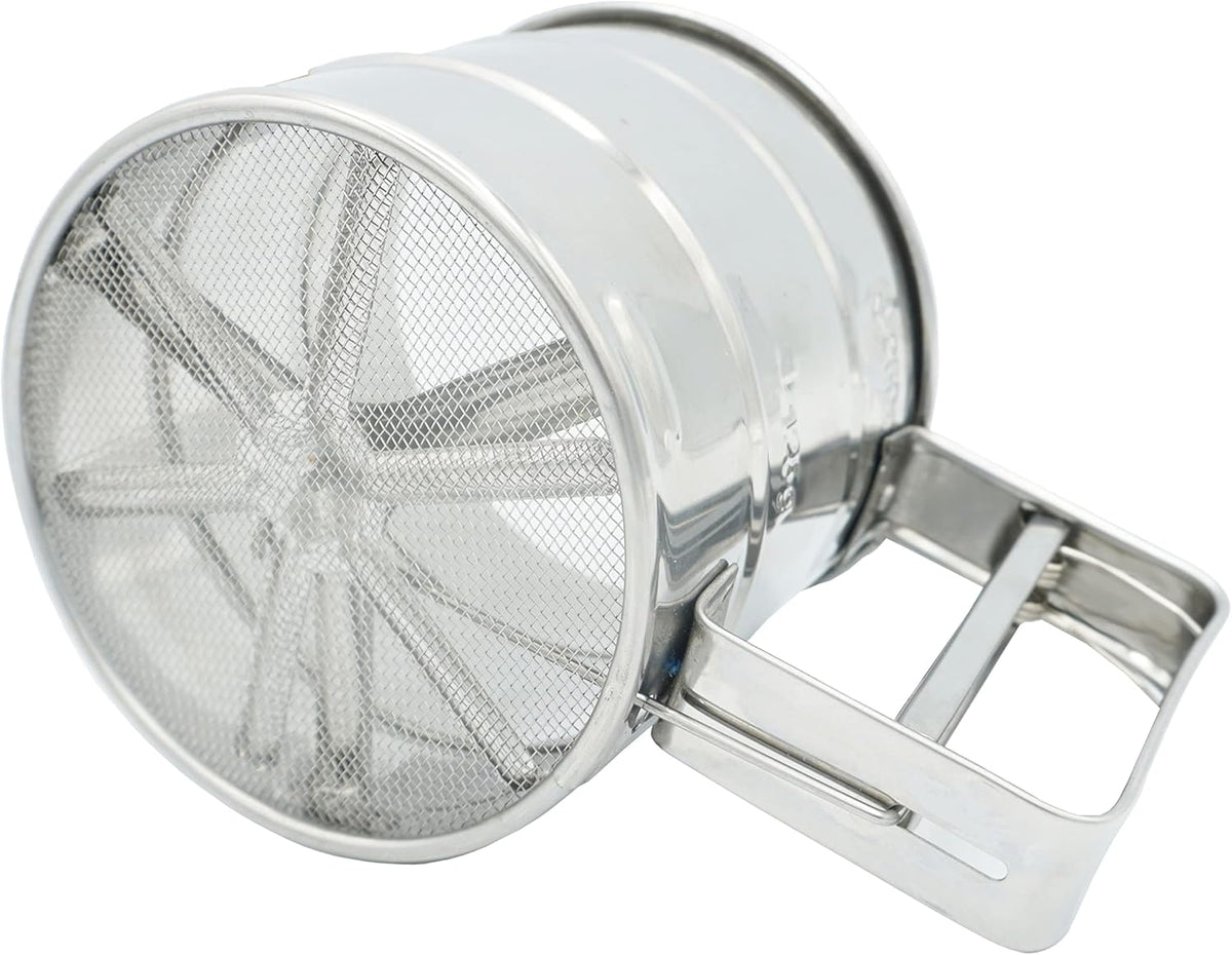 Stainless Steel Rotary Hand Crank Flour Sifter X904001
