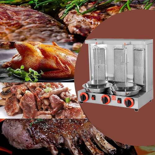 Gas Vertical Broiler with 2 or 3 Burners, Meat Catch Pan E98115