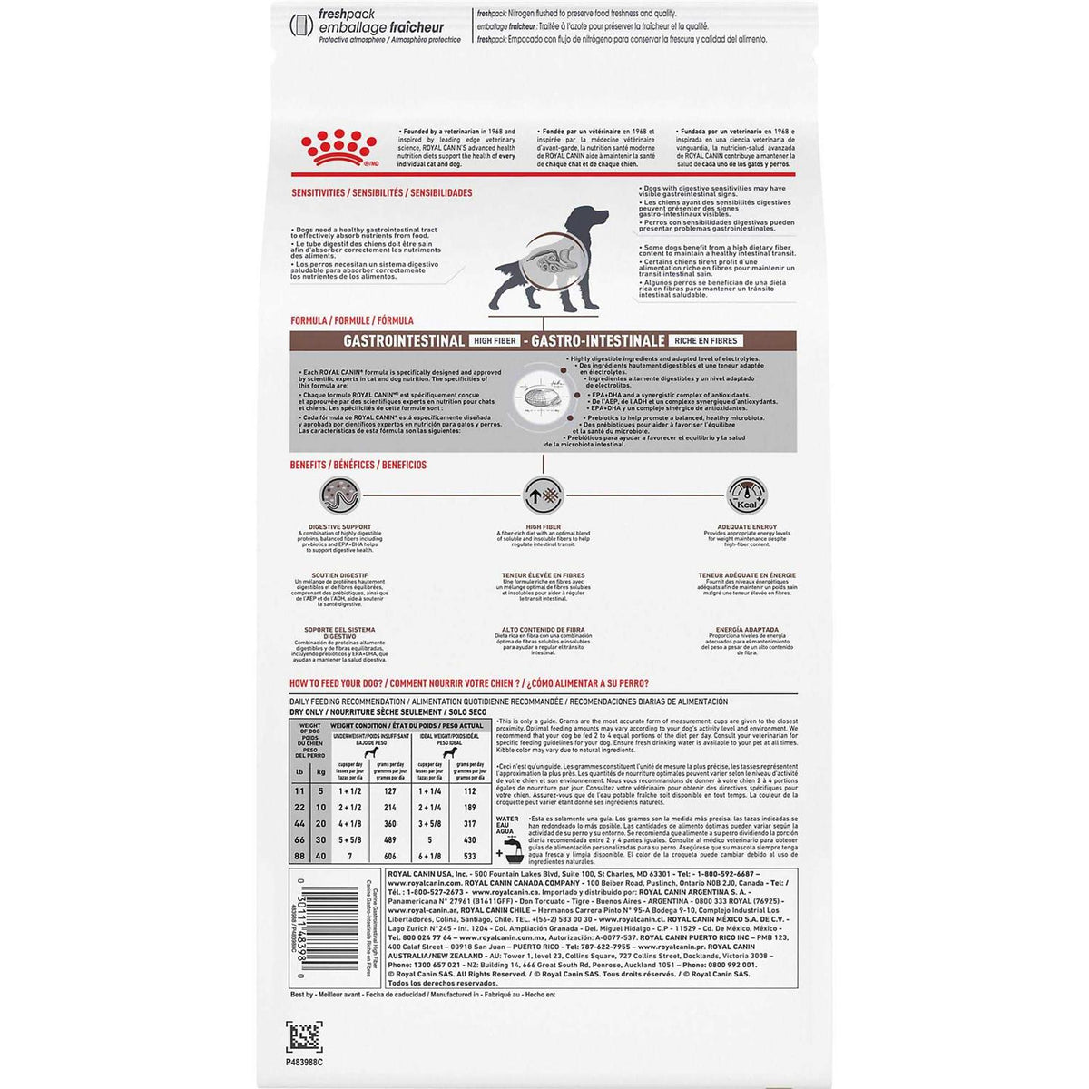 Veterinary Diet Gastrointestinal Fiber Response Dry Dog Food O38110