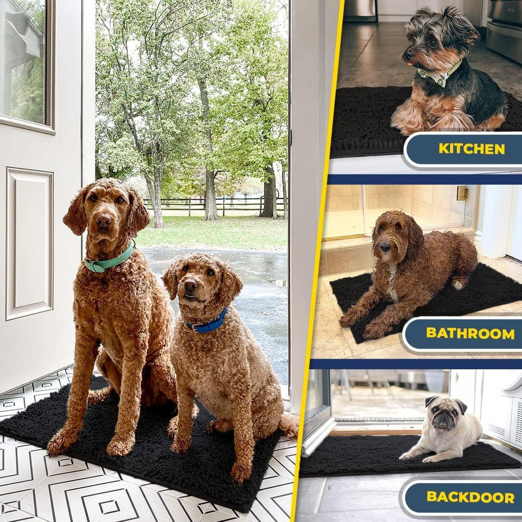 Black Runner 24"X60" Microfiber Door Mat A5161