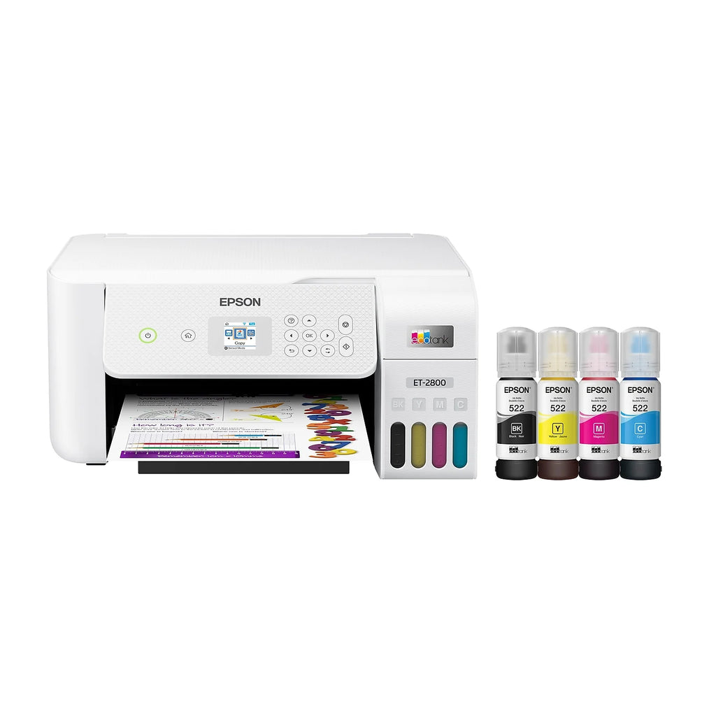 White Wireless All-in-One Supertank Printer with Scan and Copy Y332495