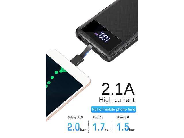 10000mAh Portable Power Bank with Built-in Cable G8202