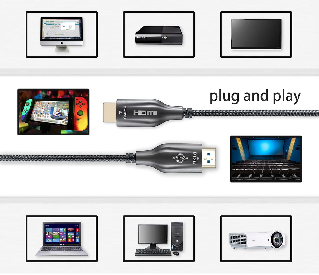 4K Fiber Optic HDMI Cable 30ft Q443716
