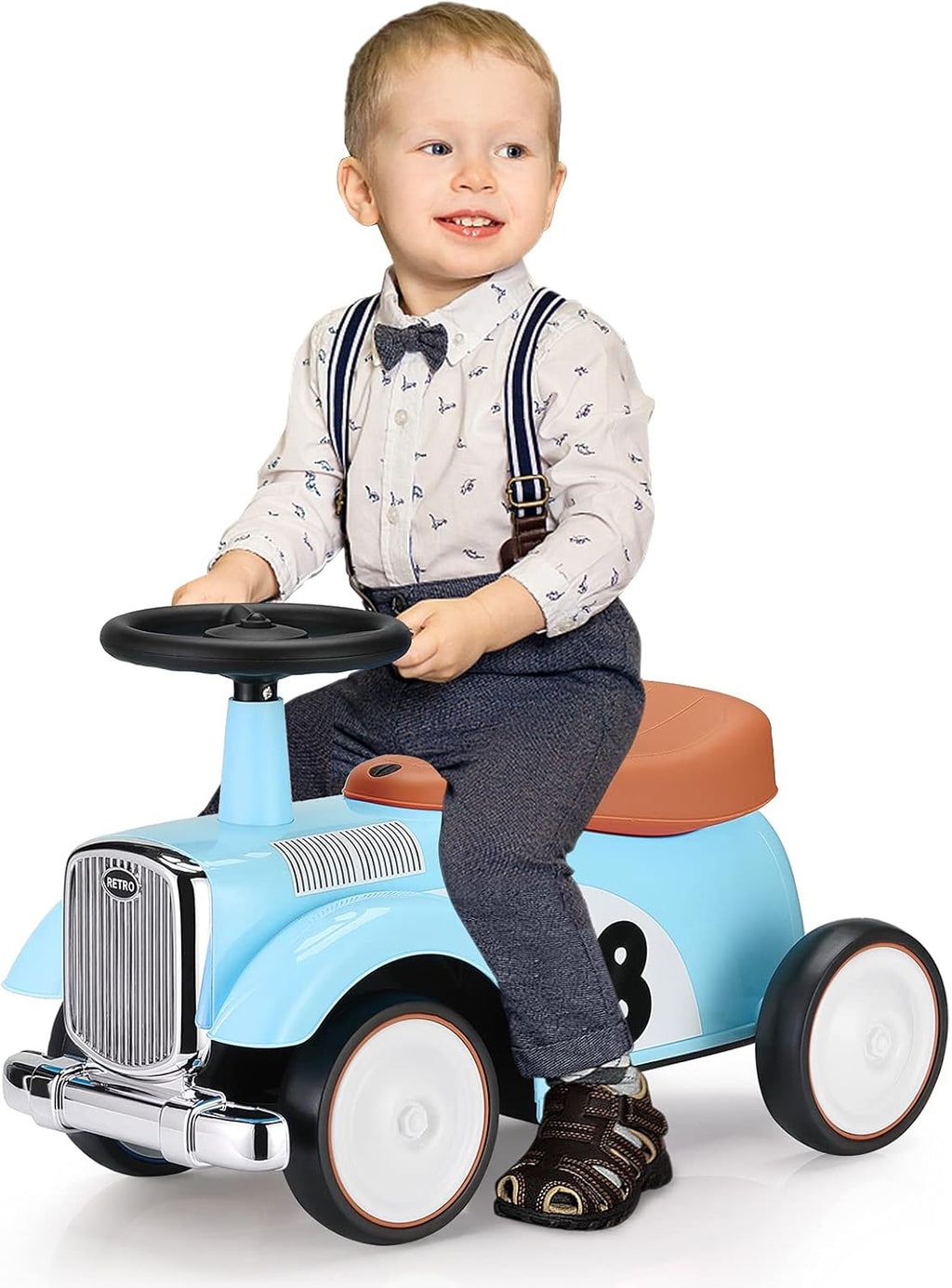 Kids Ride on Toy Foot-to-Floor Sliding Car with Storage S562538
