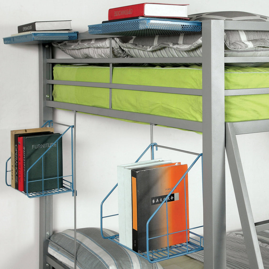 Green Metal 5-Piece Bunk Bed Set X1467