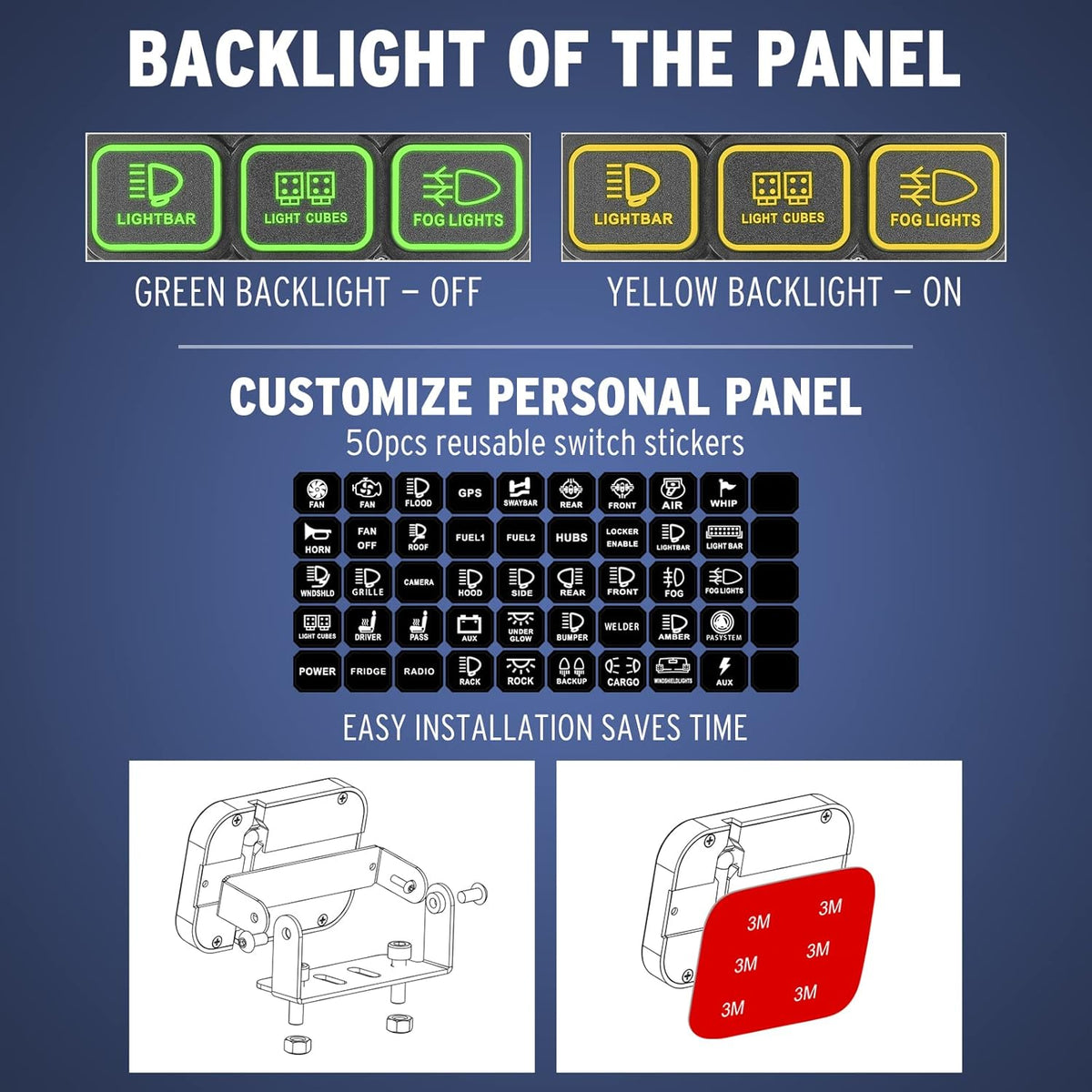 6 Gang LED Switch Panel W55568