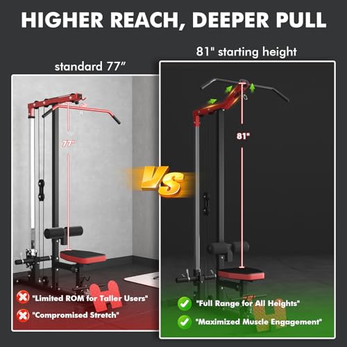 LAT Pulldown Machine with Leg Hold Down Attachment P67396