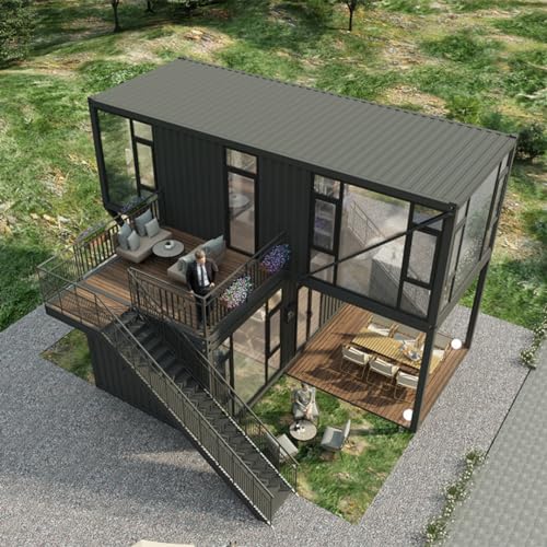 Black & Brown 20Feet Modular Shipping Container House V46015