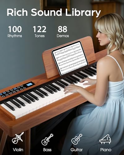 88 Key Fully Weighted Electric Piano with LCD Display U1947