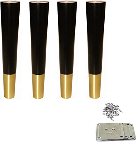 Set of 4 Solid Rubber Wood Table Legs Q41667