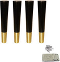 Set of 4 Solid Rubber Wood Table Legs Q41667