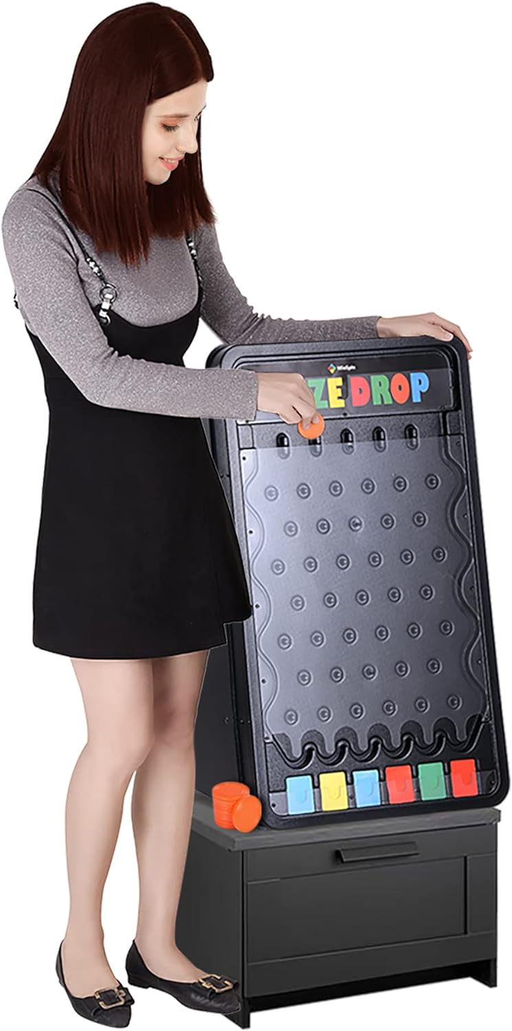 30 Prize Drop Plinko Board Disk Drop Game 6 Slots with 10 Pucks S4888