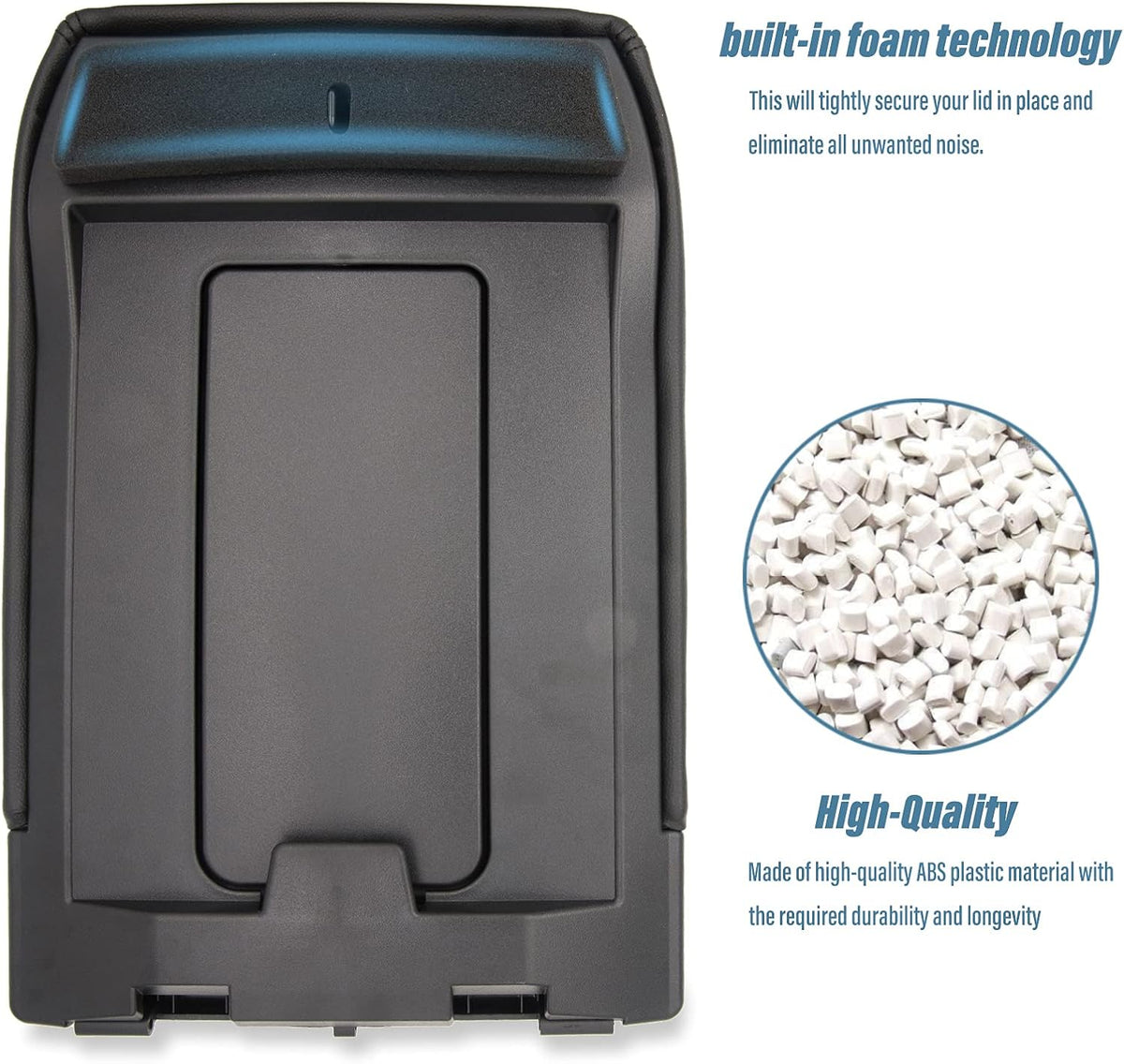 Center Console Lid Replacement Kit Dark Gray Pack of 2 R635473