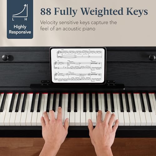 Natural Weighted Full Size Digital Piano with Metal Legs O1481