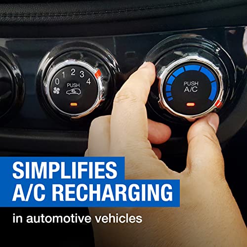 18 Oz Car Air Conditioner Refrigerant Recharge Kit with Hose and Gauge O7741
