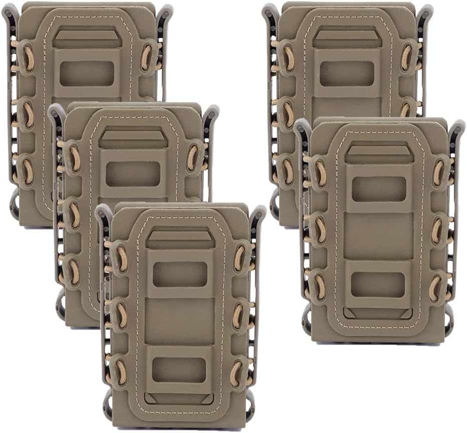 Tactical Mag Pouch 5Pcs Molle Magazine Holder P636779