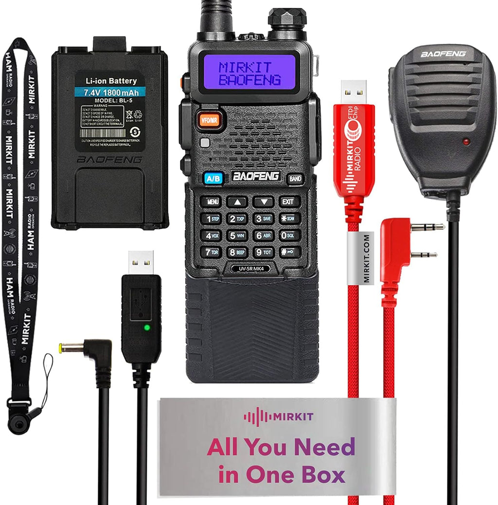 Handheld Ham Radio Starter Kit 8 Watt with 3800 mAh W794