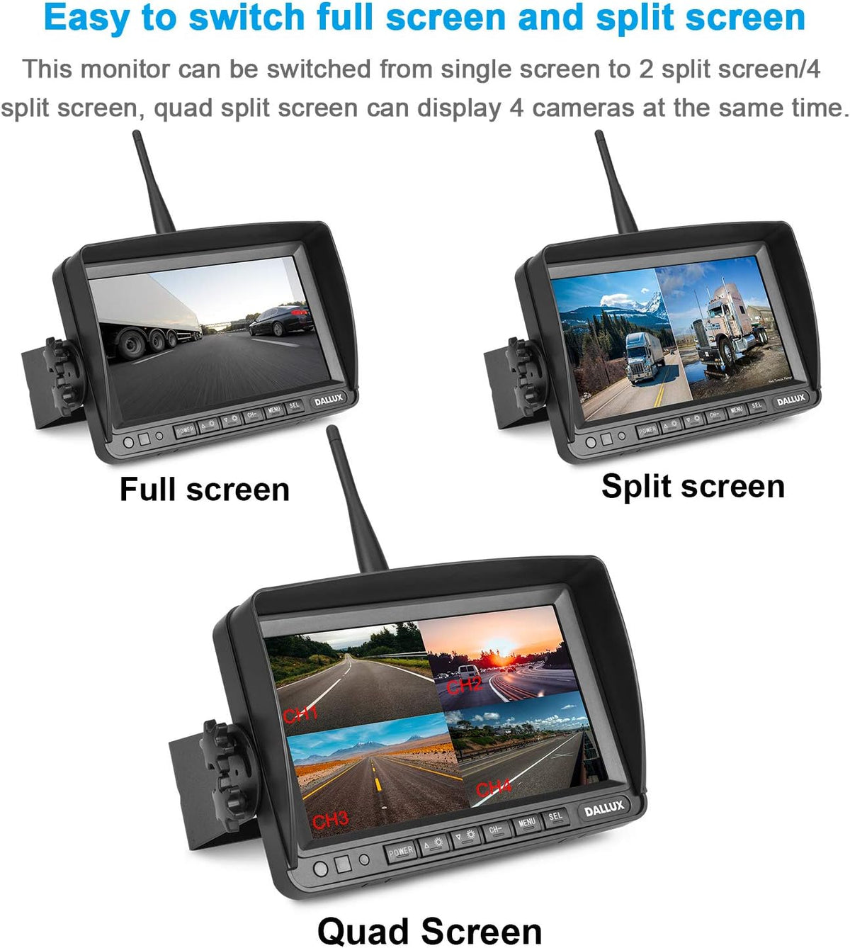 Digital Wireless Backup Camera, Waterproof Night Vision Rearview Camera O235860