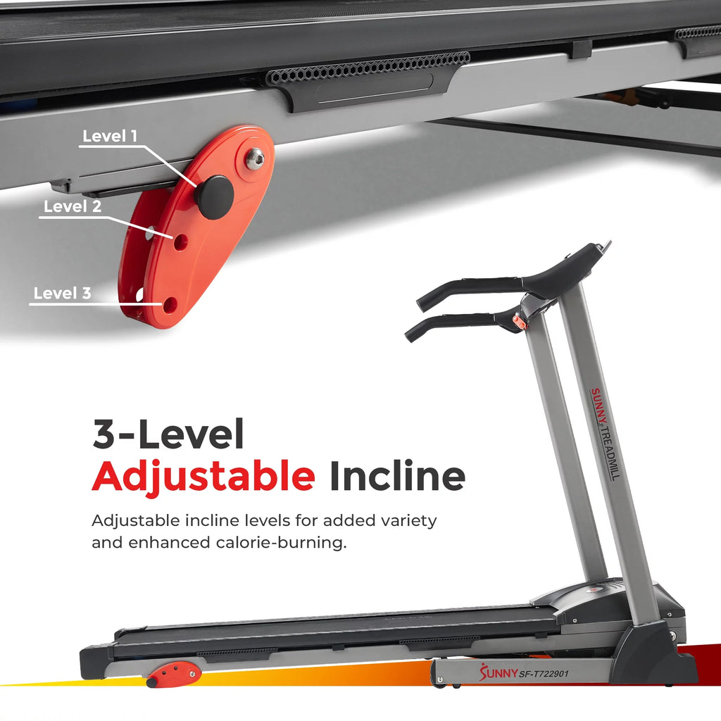 Foldable Electric Treadmill with Adjustable Incline F63529