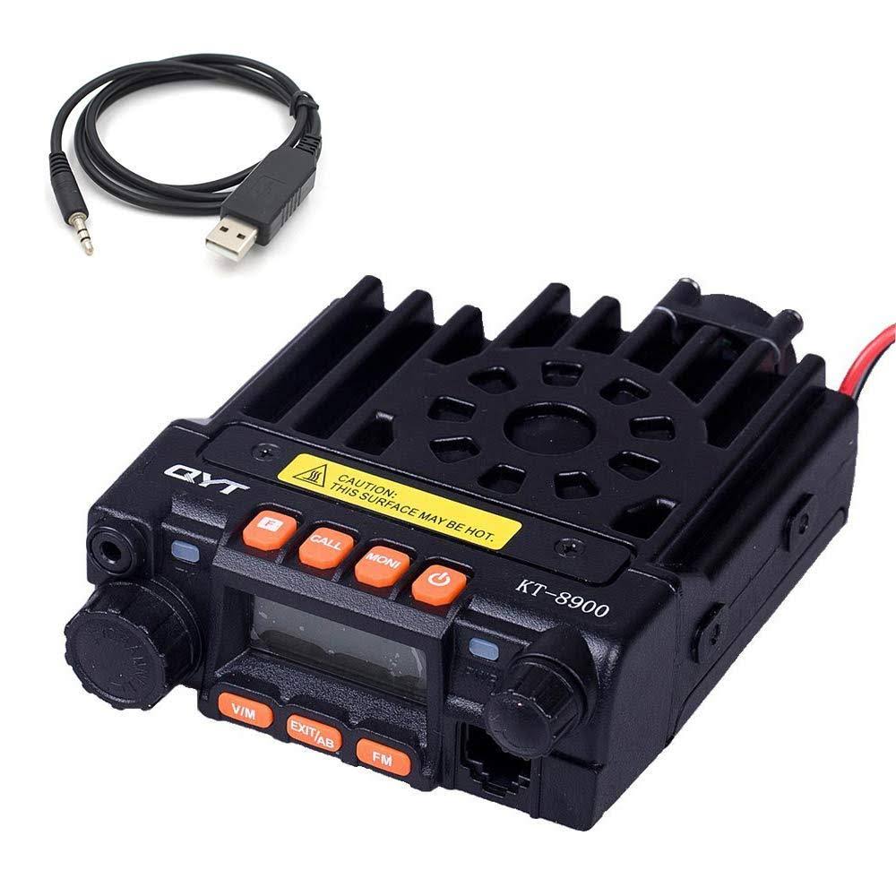 Dual Band Mobile Transceiver VHF/UHF Mini Car Radio with Programming Cable L9461