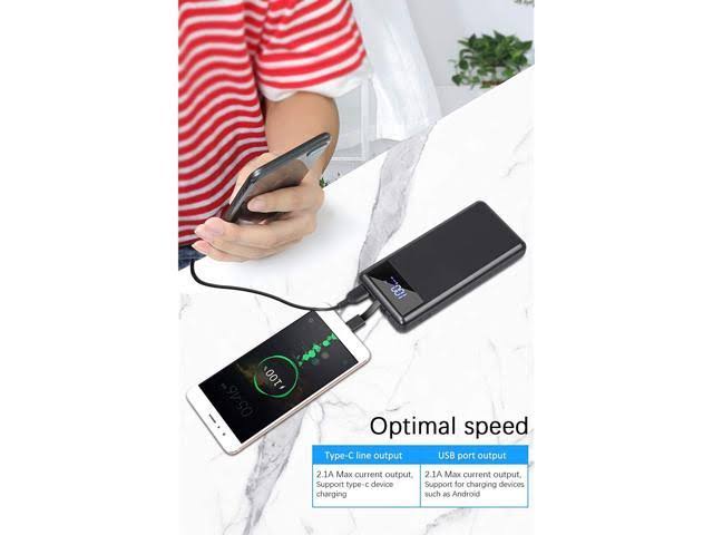 10000mAh Portable Power Bank with Built-in Cable G8202