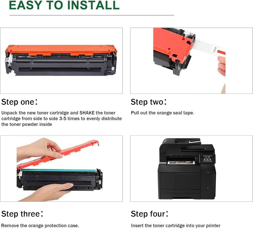 4 Pack Toner Cartridge Replacement K543