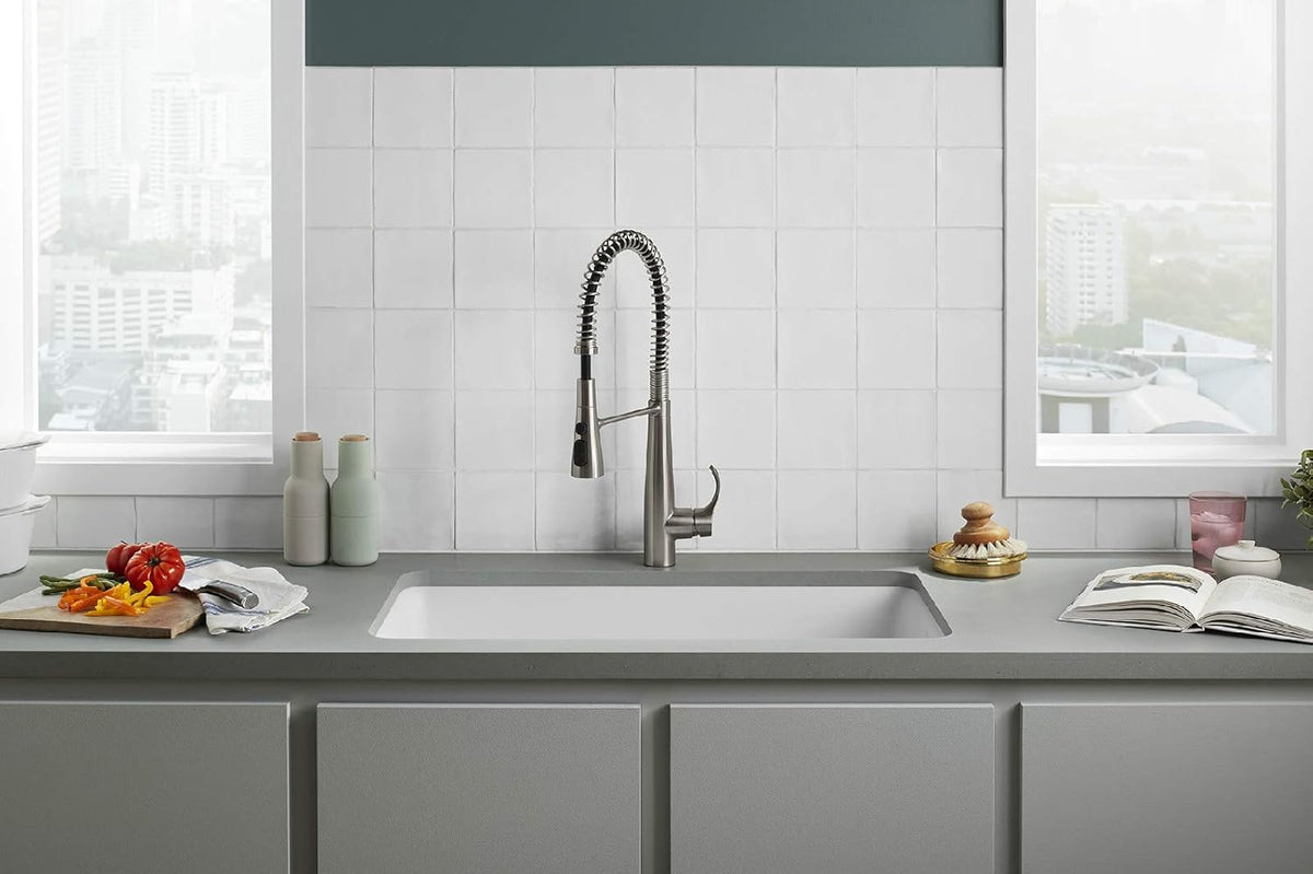 Matte White Kitchen Sink D645354