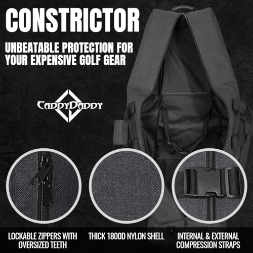 Soft-Sided Golf Travel Bag Cover with Wheels S463041