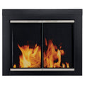 Black Small Fireplace Glass Door R5076