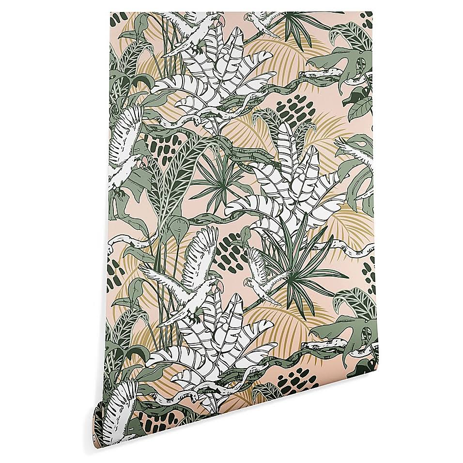 Green Peel & Stick Wallpaper C509
