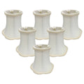 5x22 White Bell Candelabra Shade D746