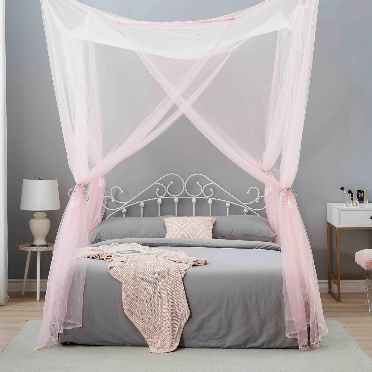 Pink Bed Canopy U71152