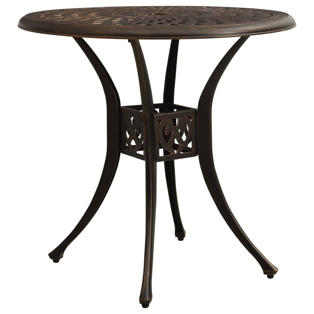 5 Piece Bistro Set Cast Aluminum Bronze O629512