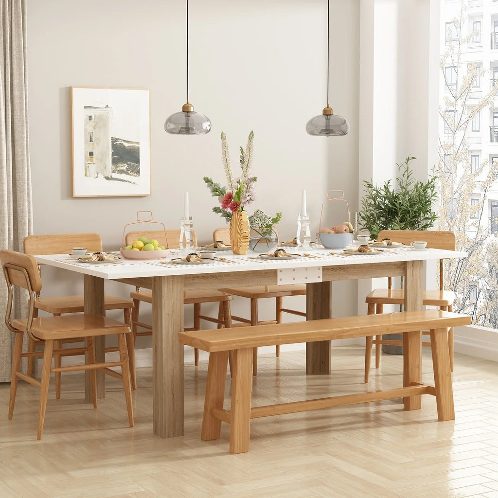 Rectangular Wood Extendible Dining Table Z7016