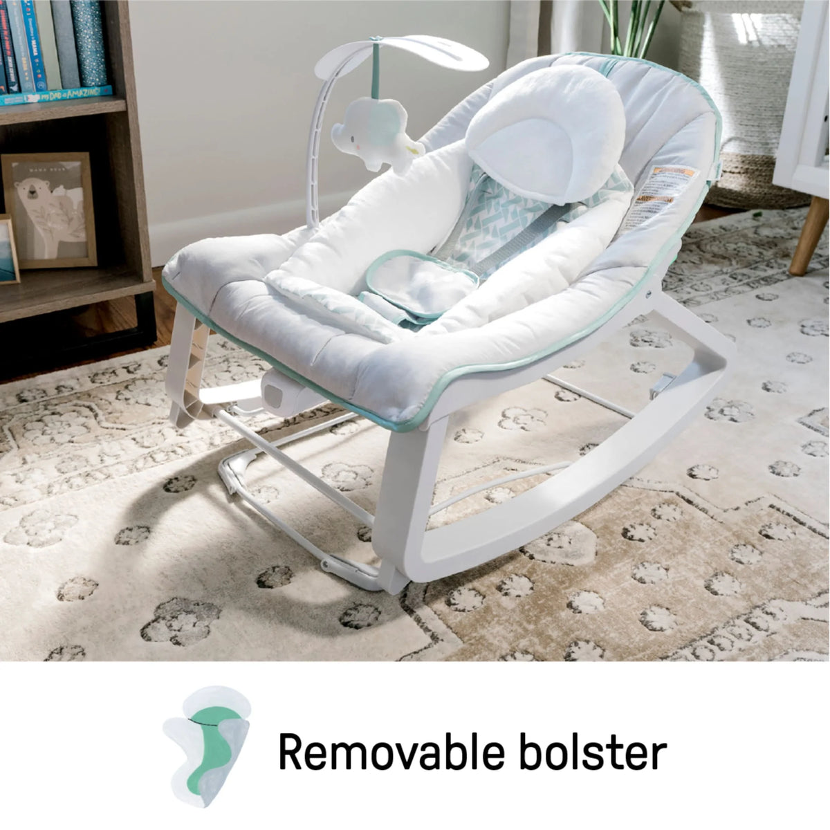 Gray 3-in-1 Baby Bouncer and Rocker Chair I235