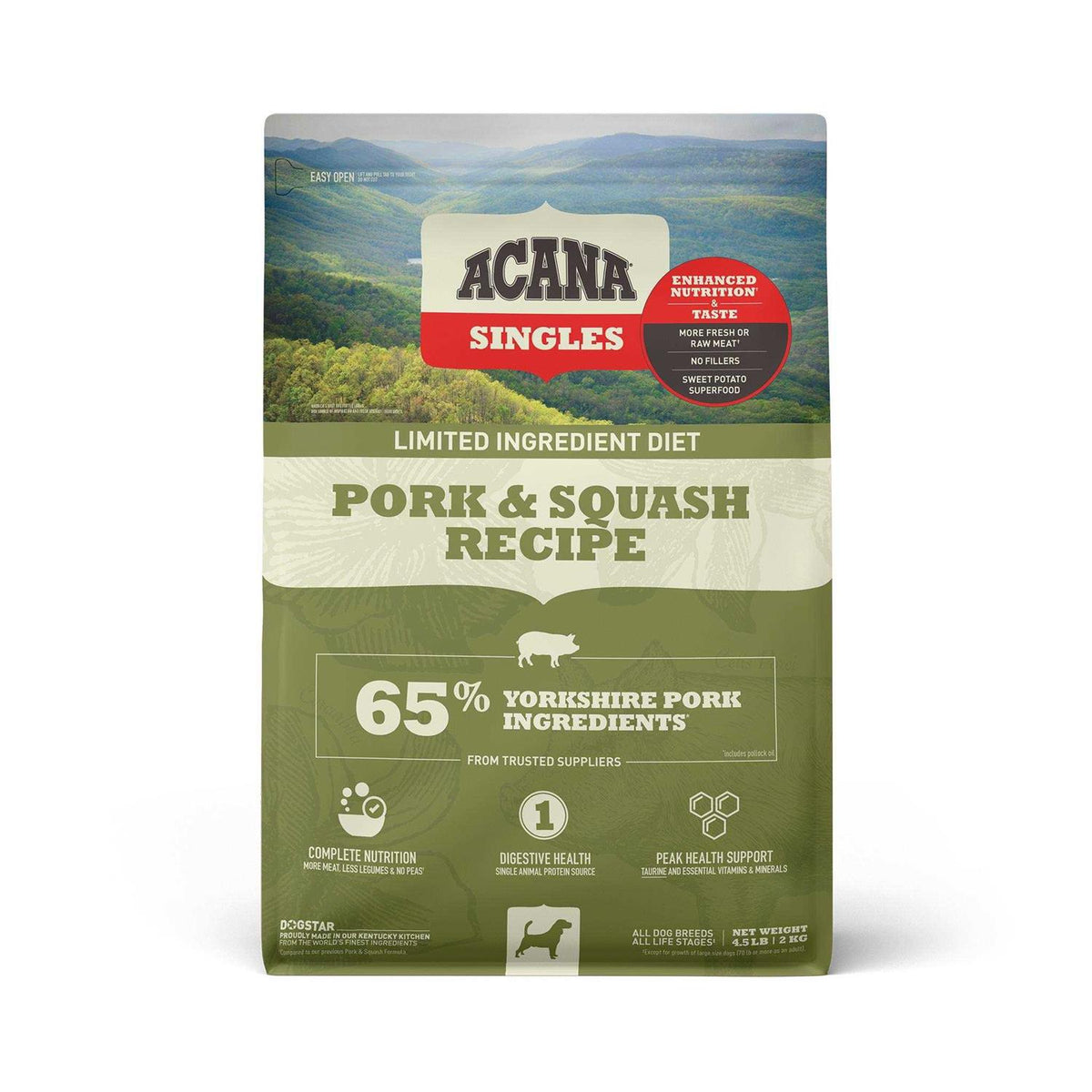 Pork Squash Dry Dog Food B143