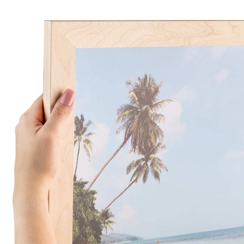 16x20 Inch Hard Maple Picture Frame with Plexi Glass Z2688
