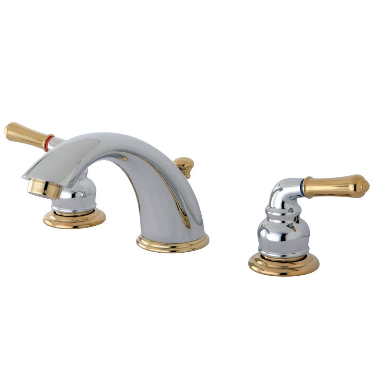 Brushed Brass Widespread Bathroom Faucet R4676