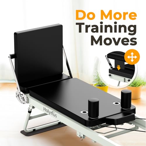 75" Foldable Pilates Reformer Machine with Jump Board F7345