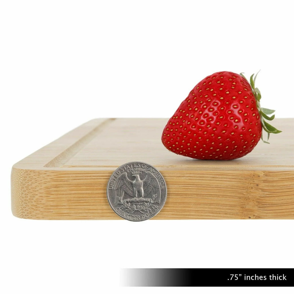 Bamboo Cutting Board with Juice Groove K73655