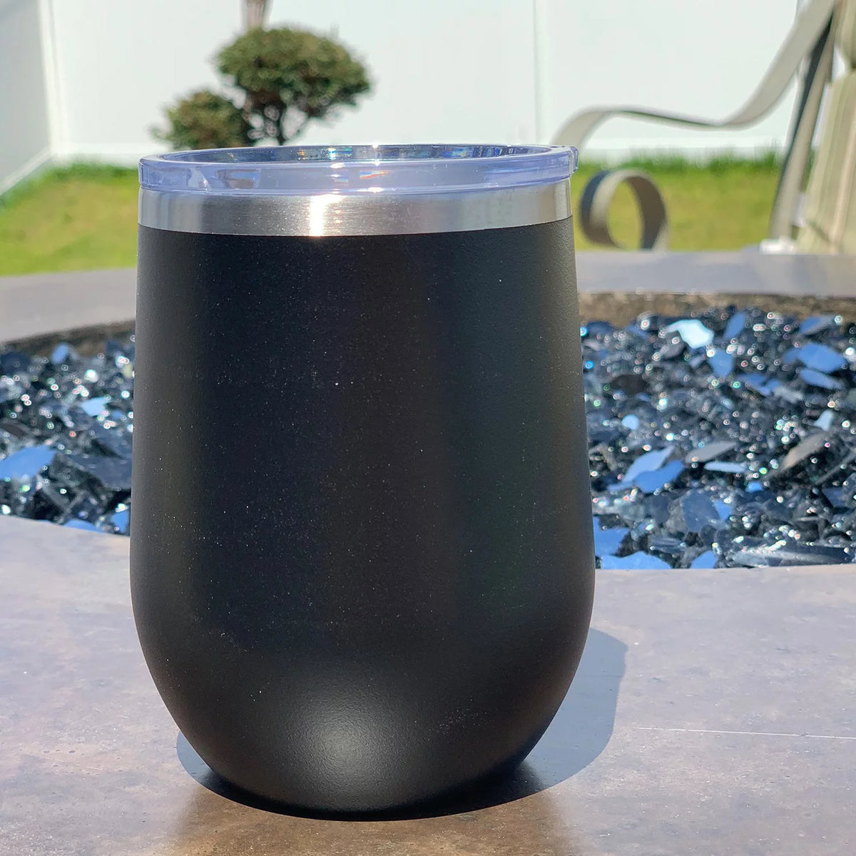 Engraved 12 oz Red Wine Cup V359