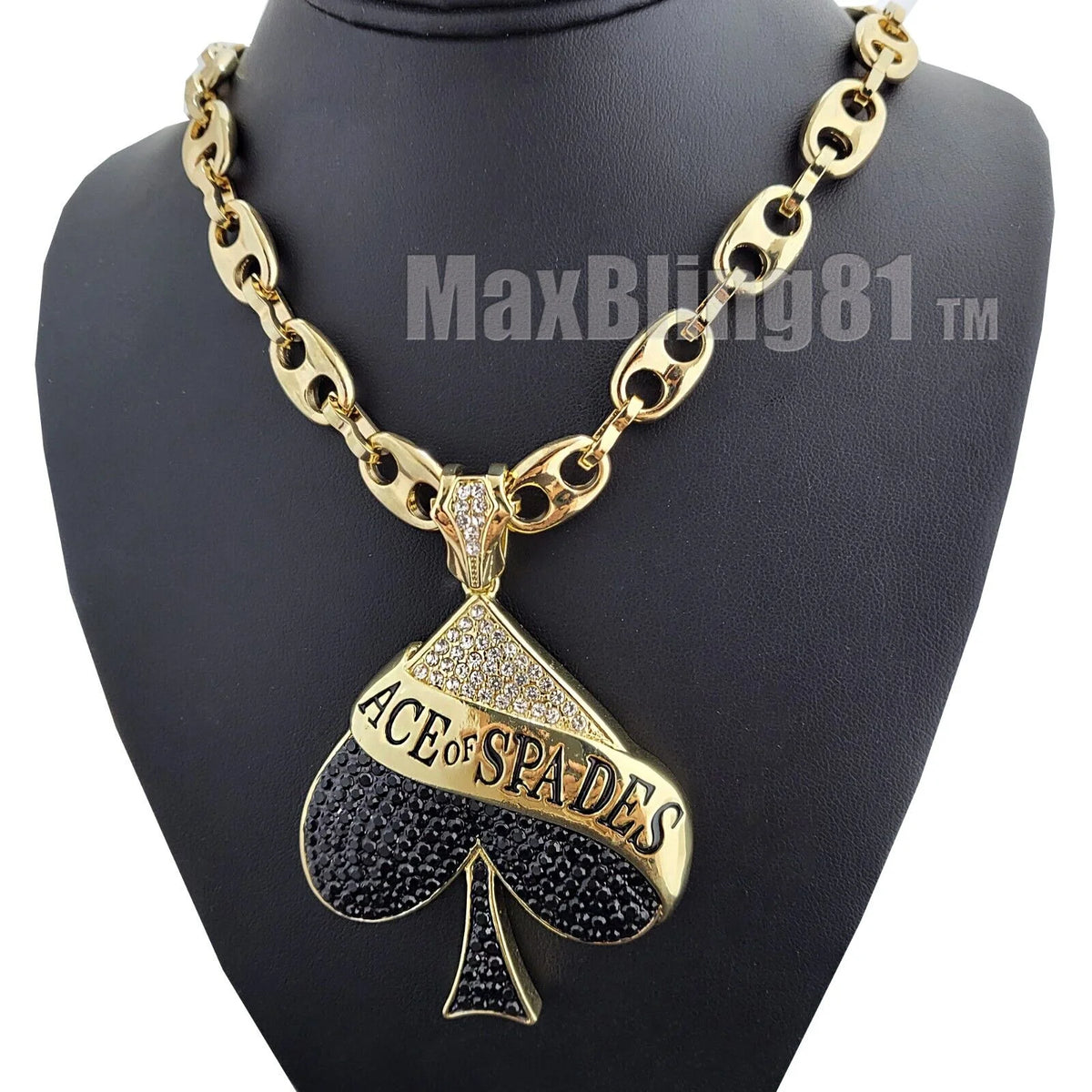 Gold Plated Cubic Zirconia Charm & Chain Necklace M4067