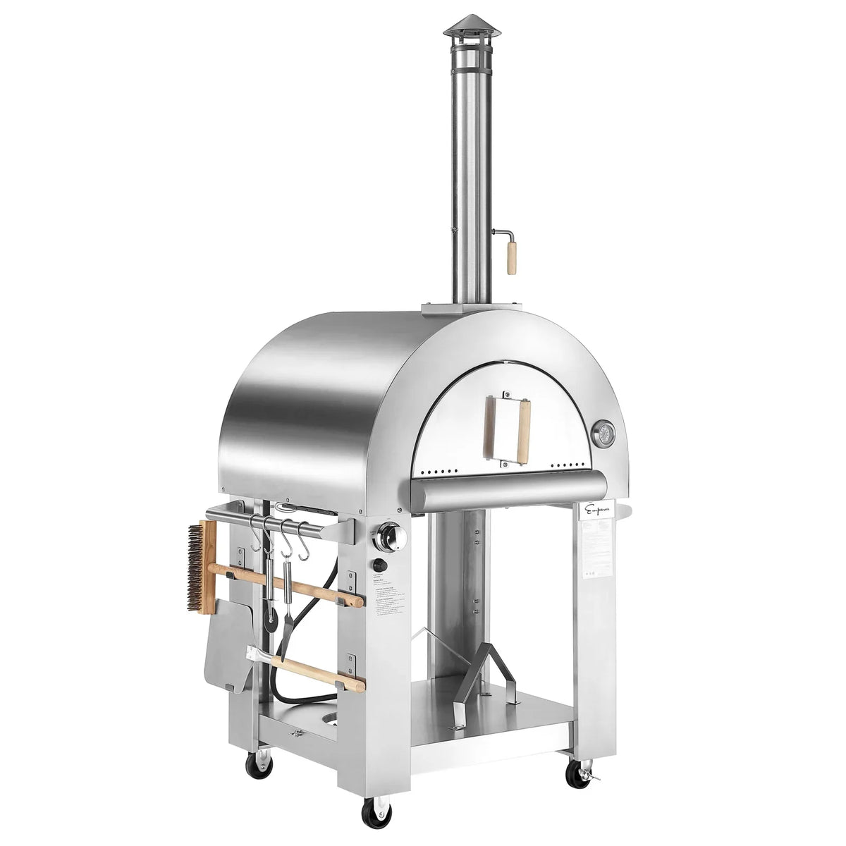 Wood Fired and Gas Pizza Oven in Stainless Steel R211