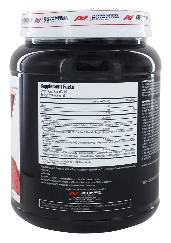 Pre Workout Energy Powder Pineapple 60 Servings Pack of 2 H886