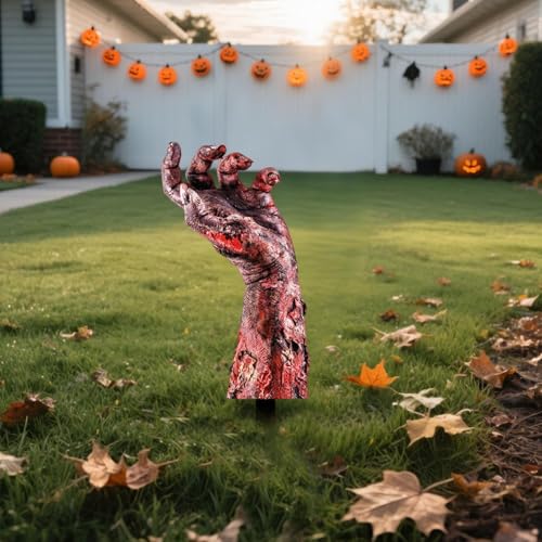 5 Pack Halloween Zombie Arm Yard Stakes F164212