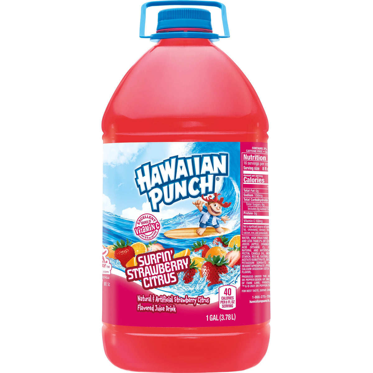 Surfin' Strawberry Citrus Juice, 1 Gal Bottle I4705